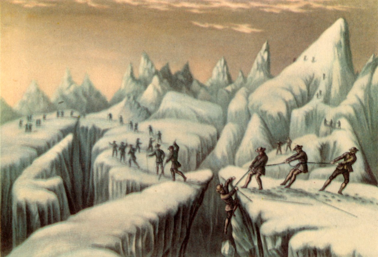 Stufe im Aufstieg des Mont Blanc, ca. 1853, 1946 von George Baxter