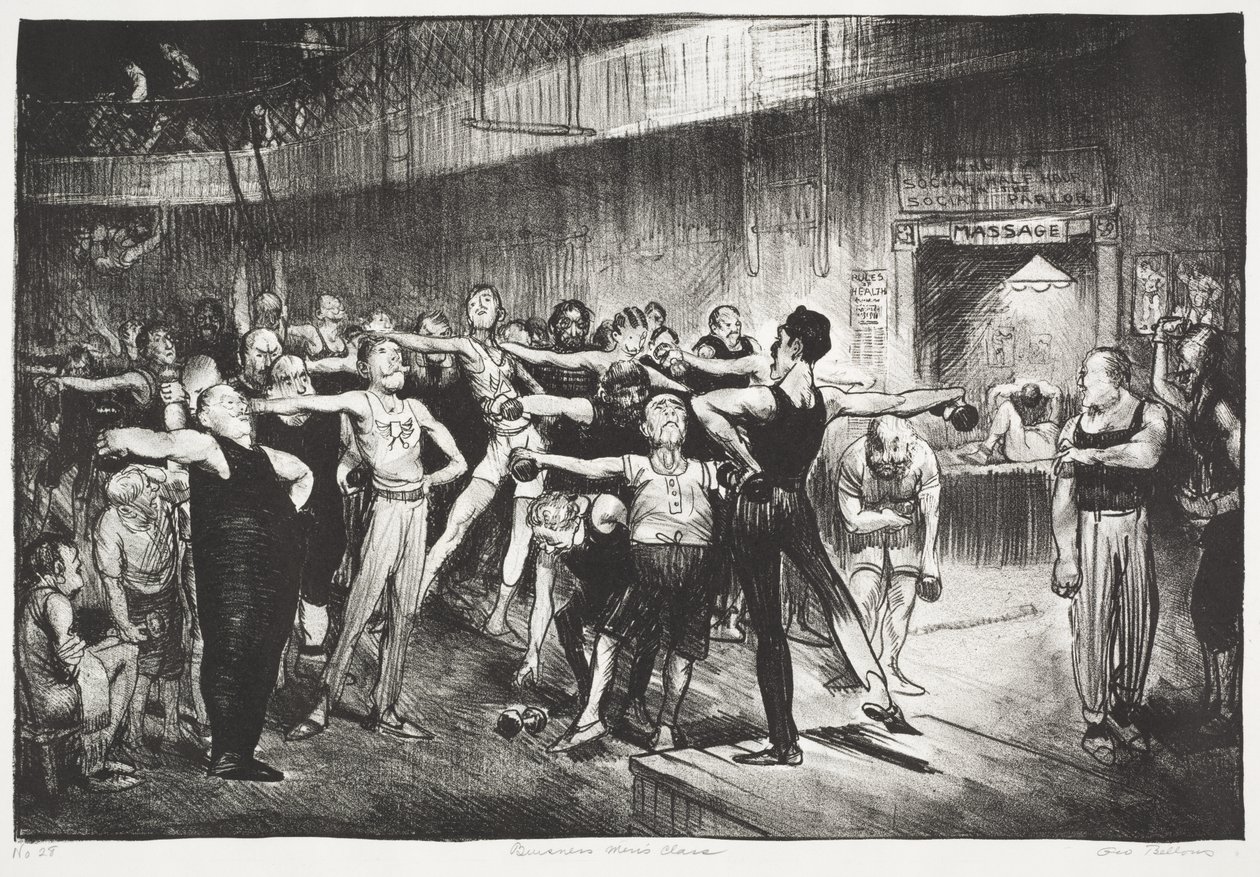 Klasse für Geschäftsleute von George Bellows