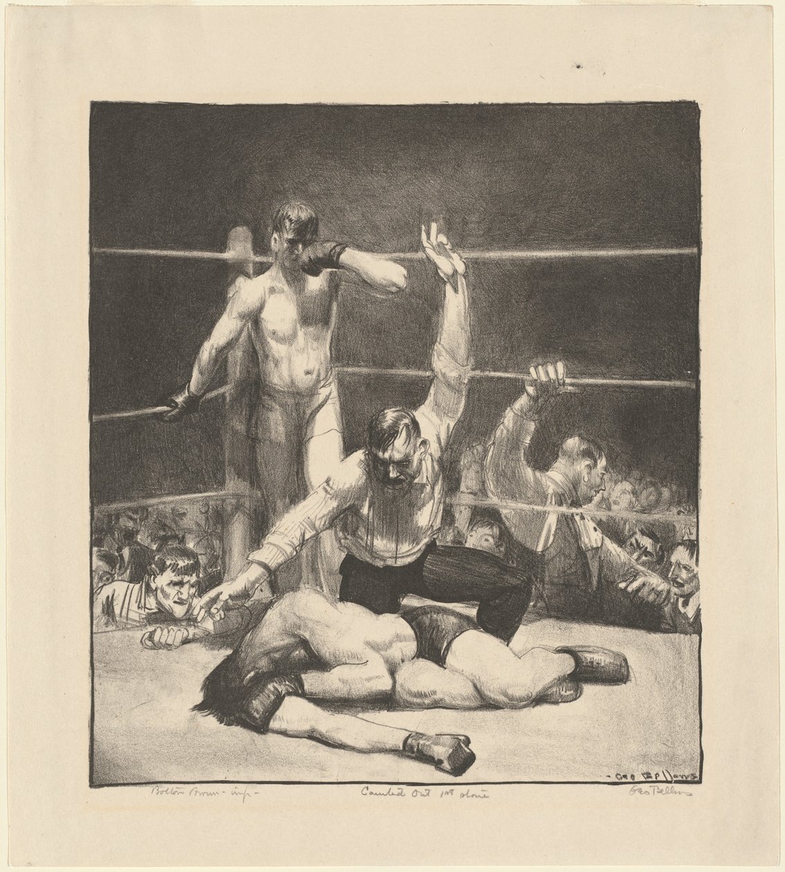 Ausgezählt, erster Stein von George Bellows