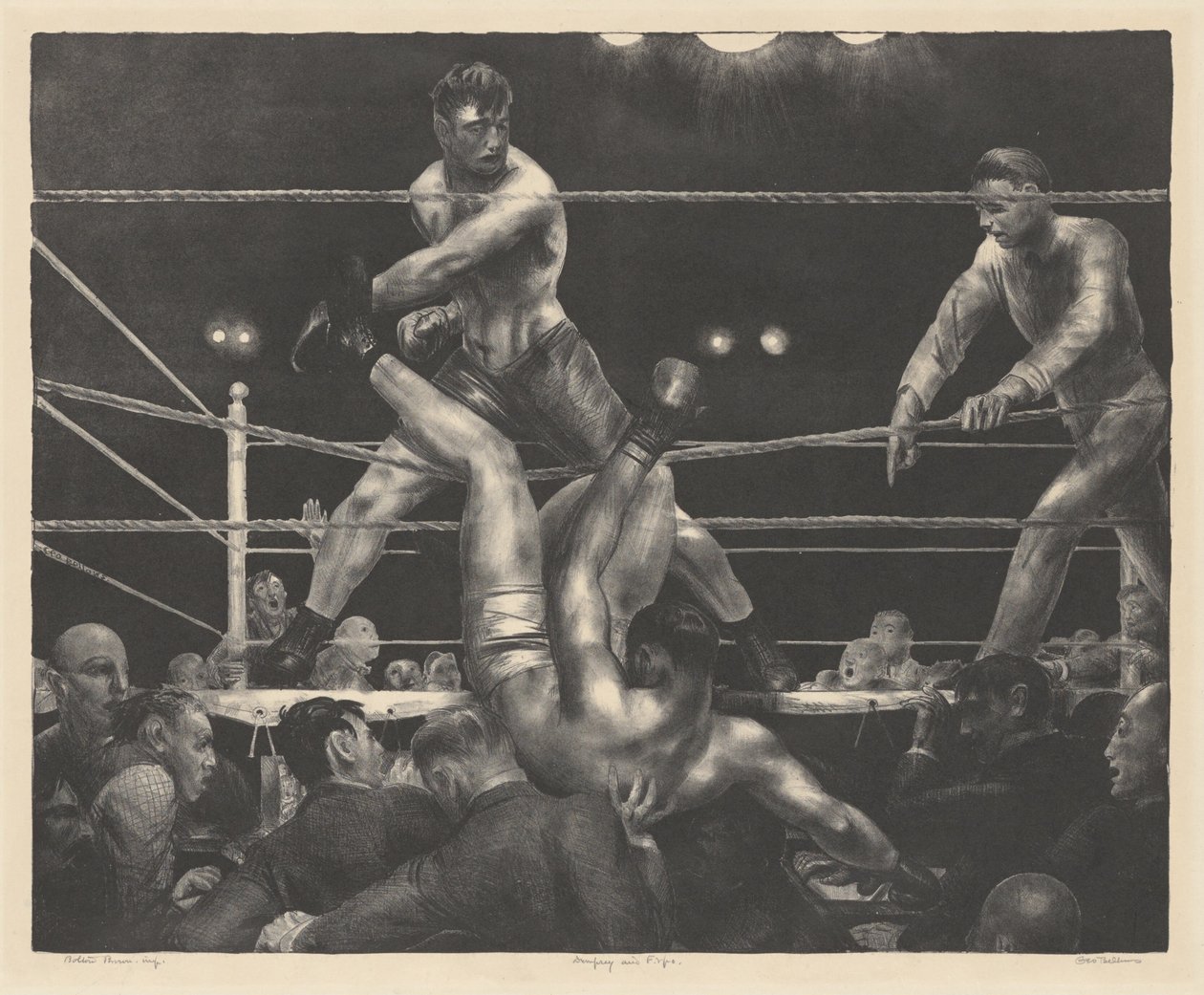 Dempsey und Firpo von George Bellows