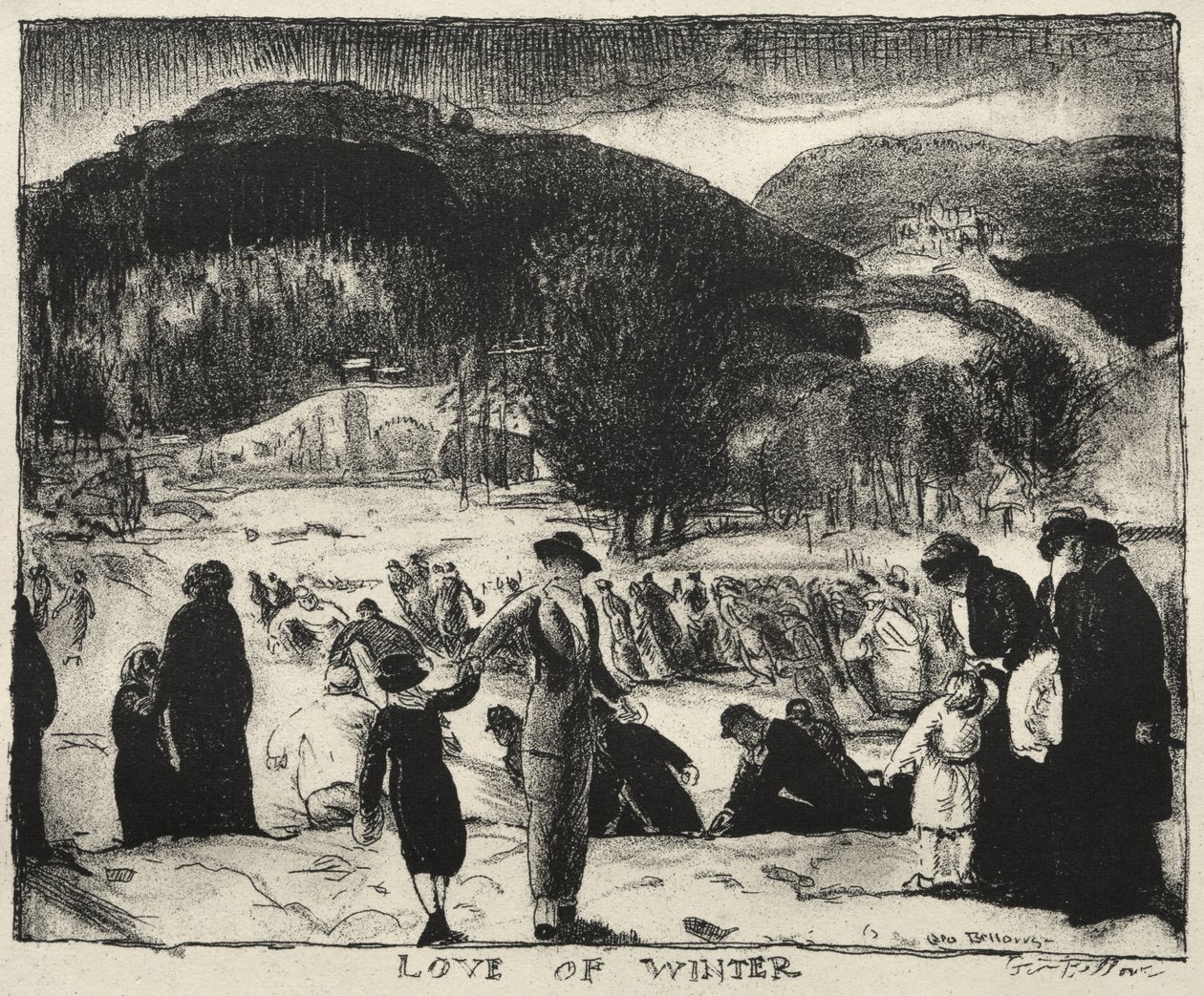 Liebe zum Winter, Weihnachten 1917 von George Bellows