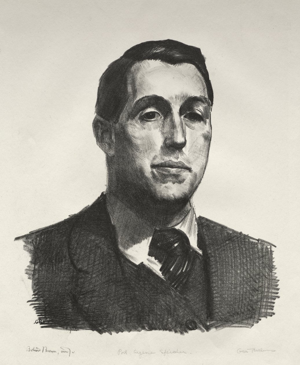 Porträt von Eugene Speicher, Erster Stein von George Bellows