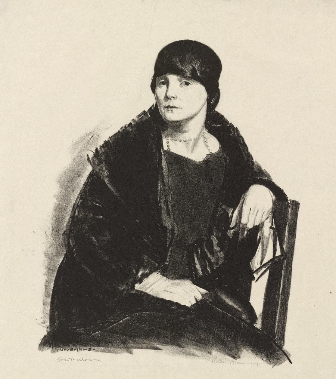 Porträt von Mrs. R. von George Bellows