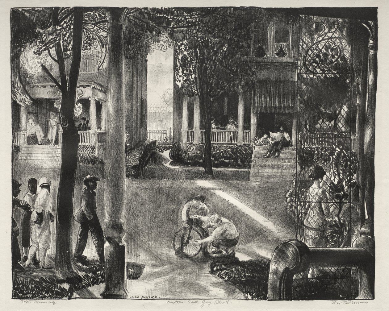 Sixteen East Gay Street von George Bellows