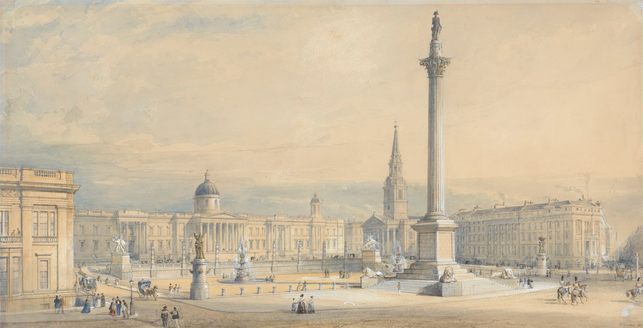 Ein vorgeschlagener Plan für den Trafalgar Square von George Belton Moore