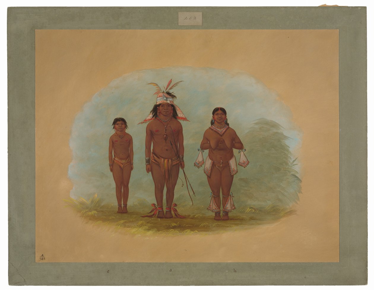 Eine Chetibo-Familie von George Catlin
