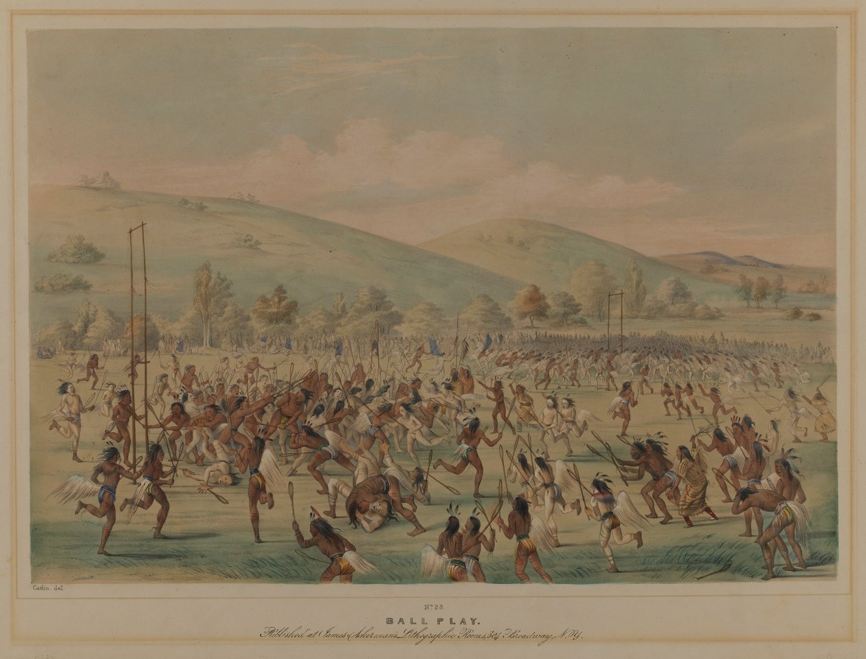 Ballspiel (La Crosse) von George Catlin