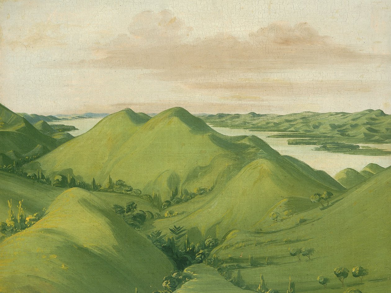 Schöne Grasige Klippen, 110 Meilen oberhalb von St. Louis von George Catlin