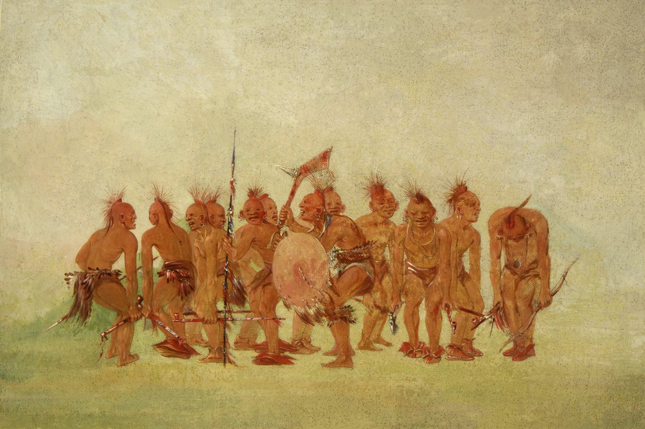 Betteltanz, Sauk und Fox von George Catlin