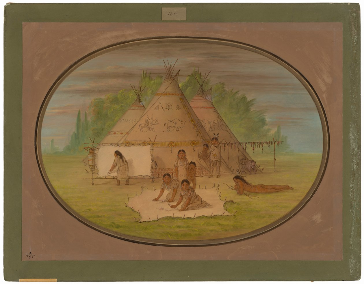 Cheyenne-Dorf von George Catlin