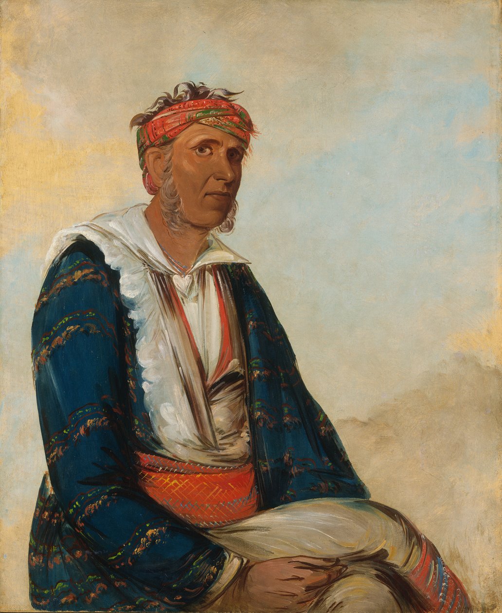 Cól-lee, ein Bandenhäuptling, 1834 von George Catlin
