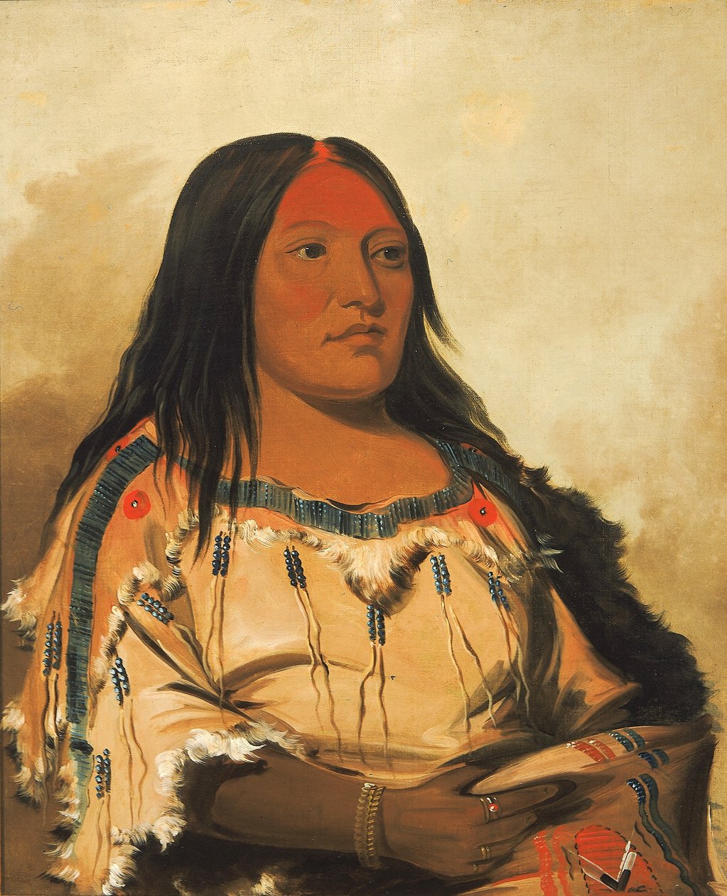 Eeh-nís-kim, Kristallstein, Frau des Häuptlings von George Catlin