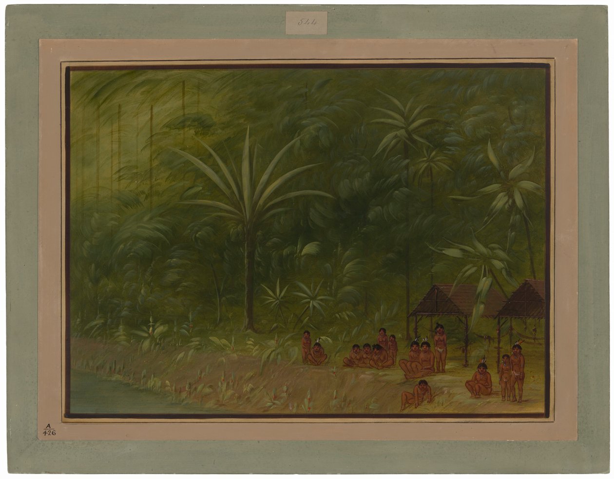 Lager der Cocomas - Blick an Land von George Catlin