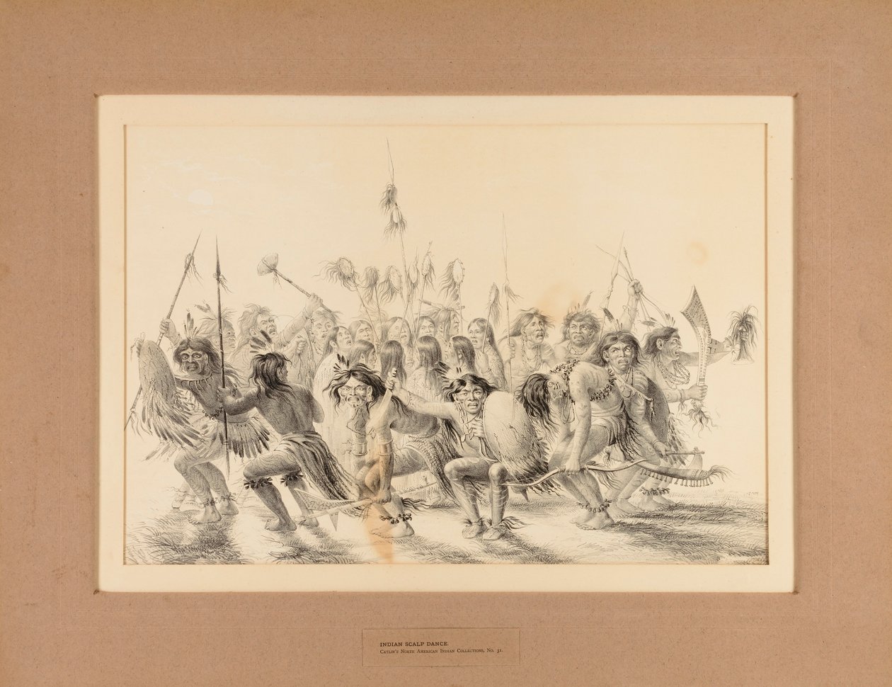Indianischer Skalptanz--Nr. 31 von George Catlin