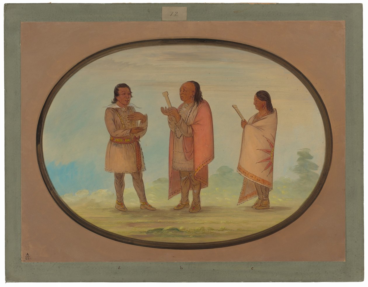 Kickapoo-Indianer predigen und beten von George Catlin