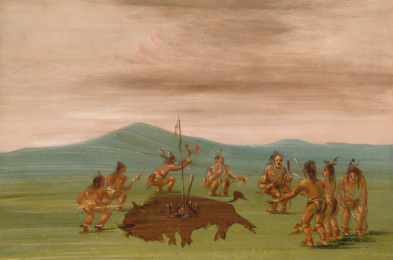Medizinbüffel der Sioux, 1837-1839 von George Catlin