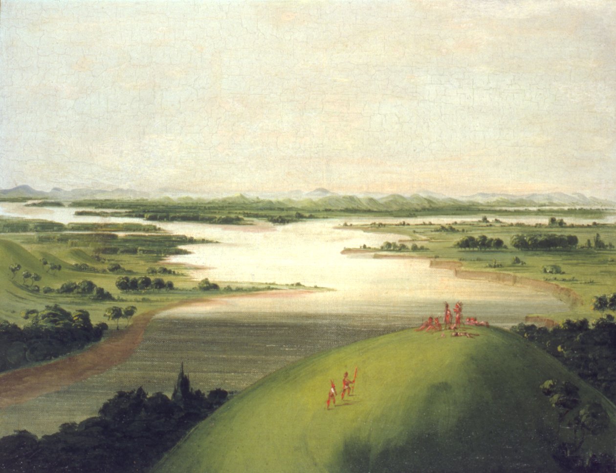 Mündung des Platte River, 900 Meilen oberhalb von St. Louis von George Catlin