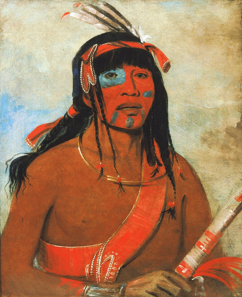 O-tá-wah, Der Ottaway, ein Krieger, 1835 von George Catlin