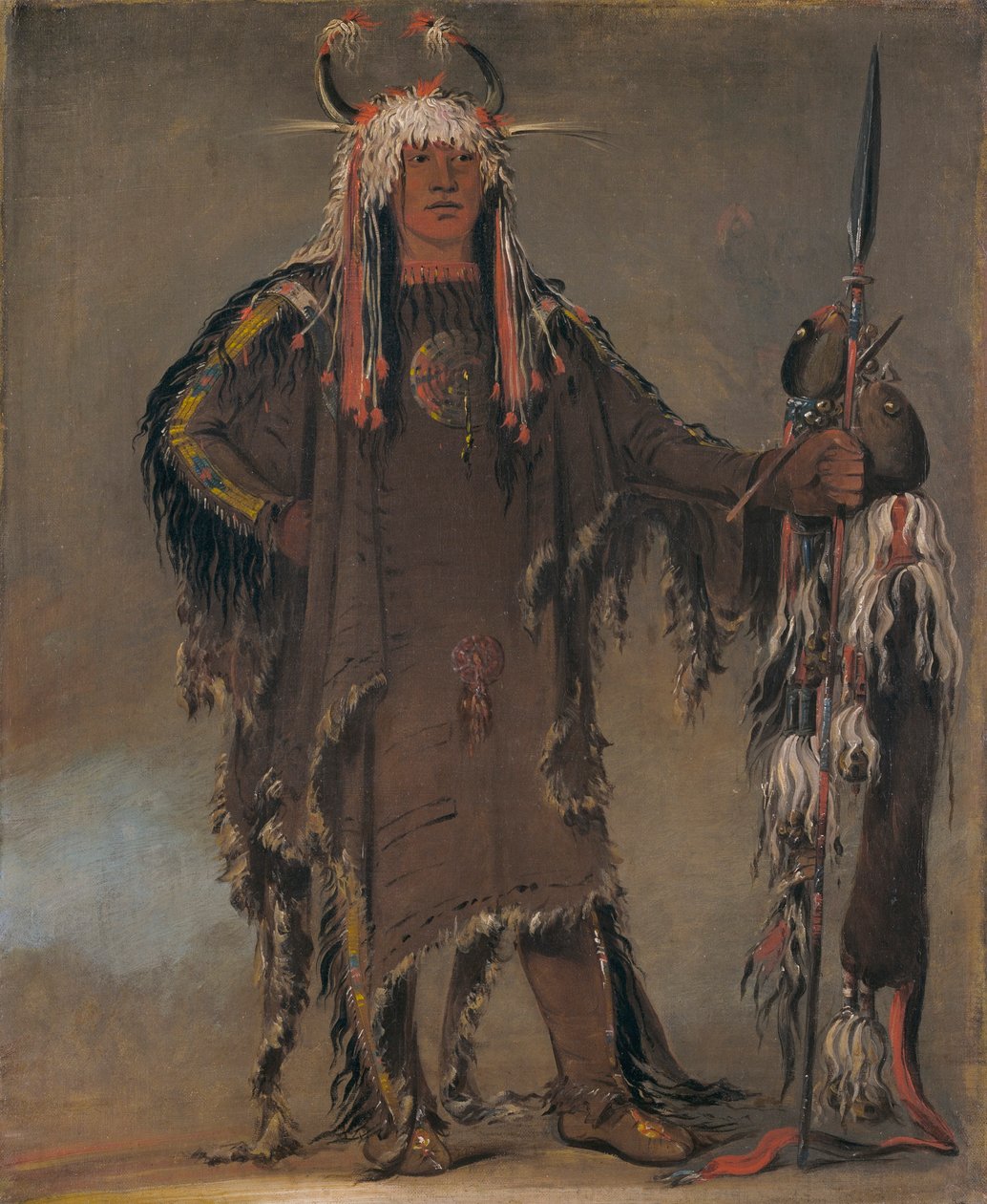 Peh-tó-pe-kiss, Adler-Rippen, ein Piegan-Häuptling von George Catlin