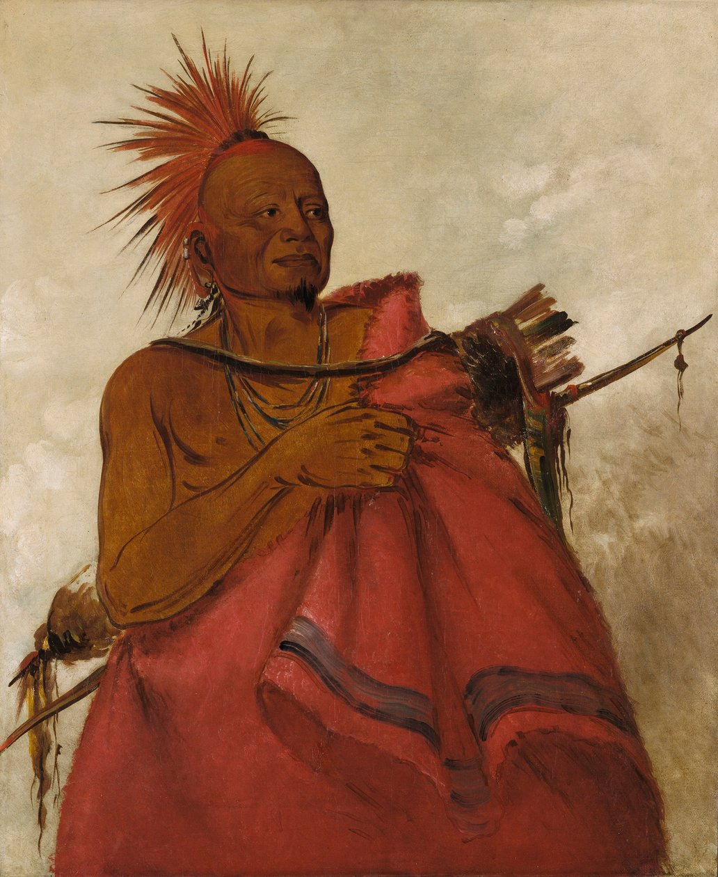 Tcha-tó-ga, Verrückter Büffel, Mörder zweier weißer Männer von George Catlin