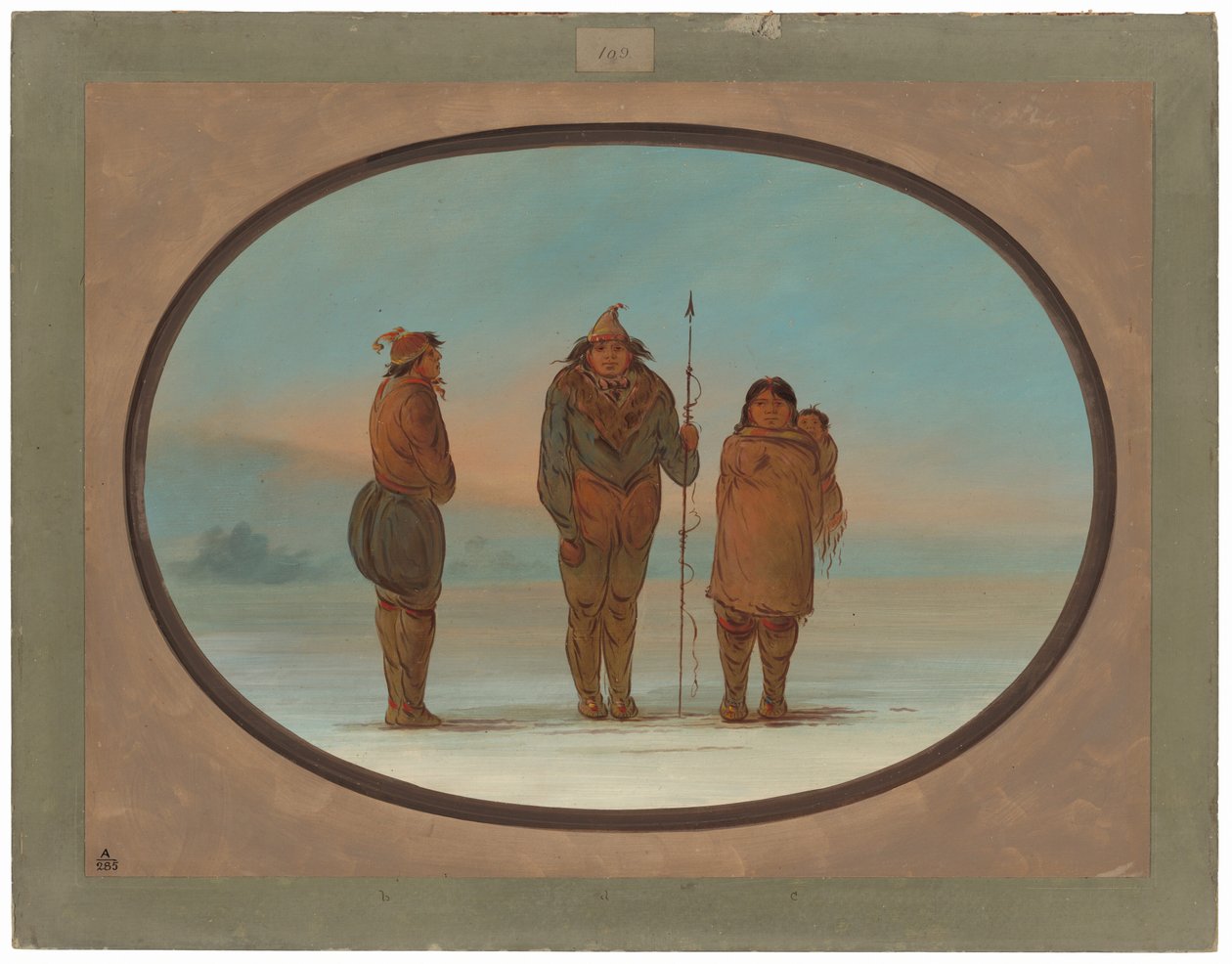 Drei Eskimos von George Catlin