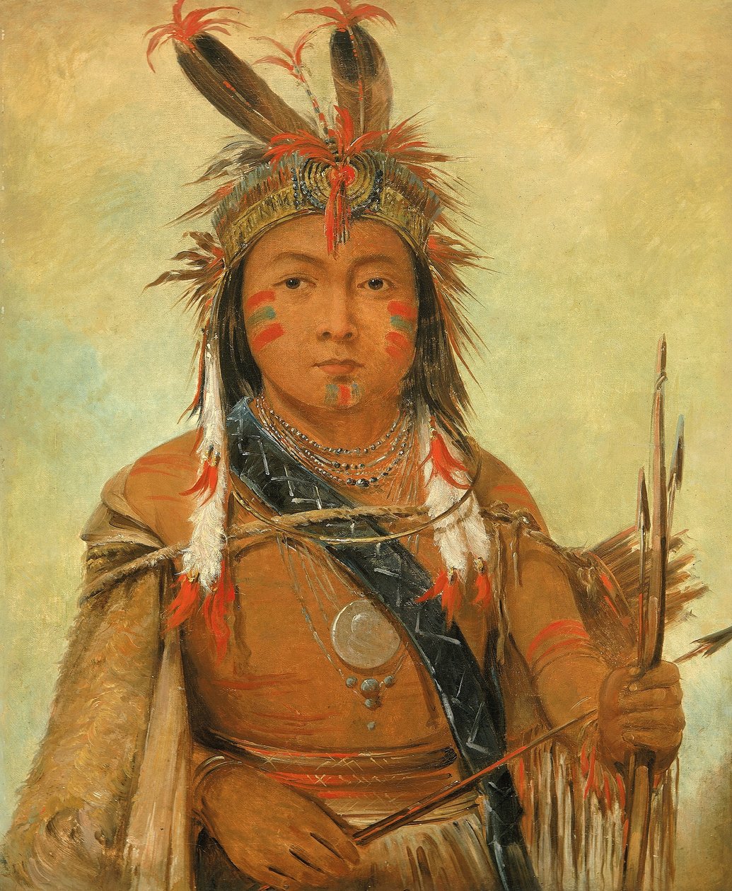 Ud-je-jock, Pelikan, ein Junge von George Catlin