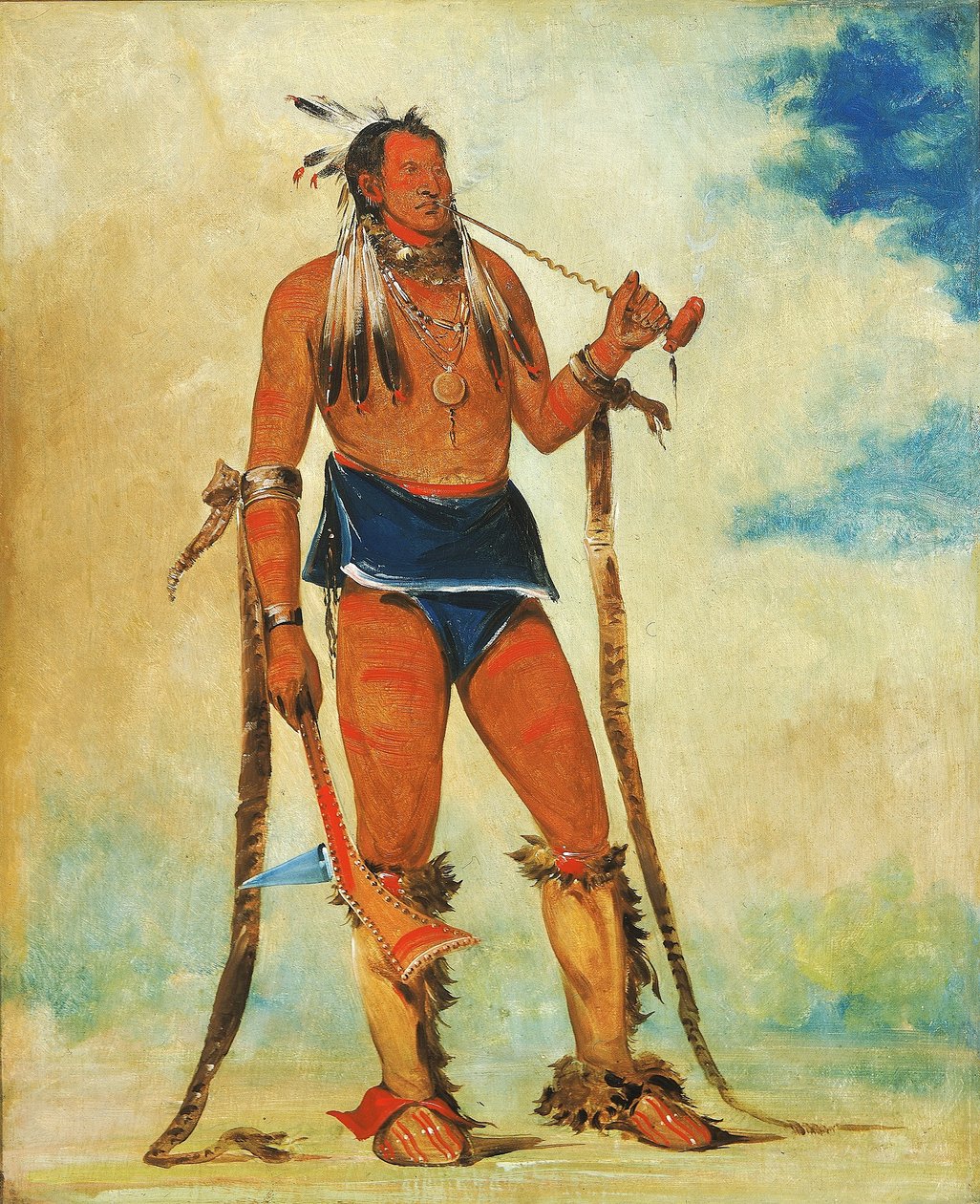 Wah-chee-háhs-ka, Mann, der alles nach draußen bringt von George Catlin