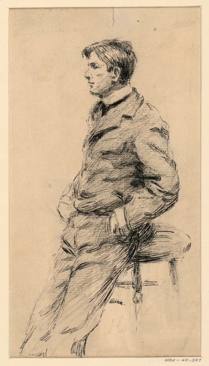 Skizze eines Jugendlichen von George Charles Aid
