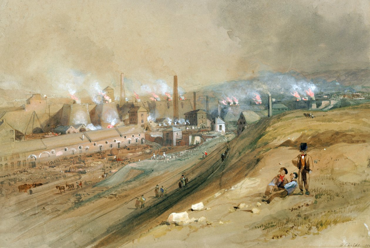 Dowlais Eisenwerke von George Childs