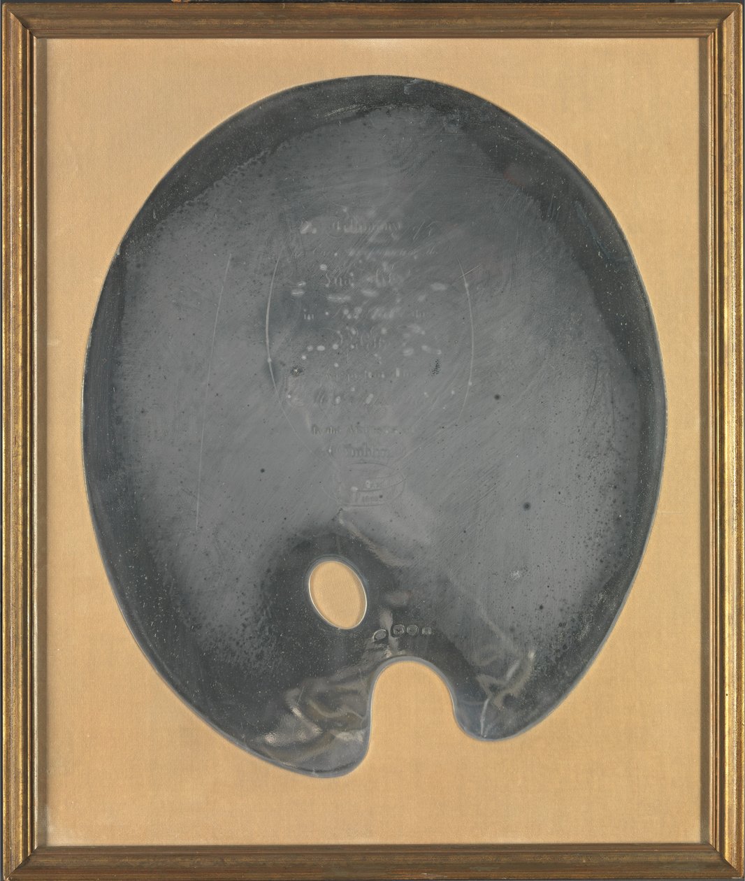 George III Irisches Silber: George Chinnery Palette, präsentiert dem Künstler von den Künstlern von Dublin, 27. Juli 1801 von George Chinnery