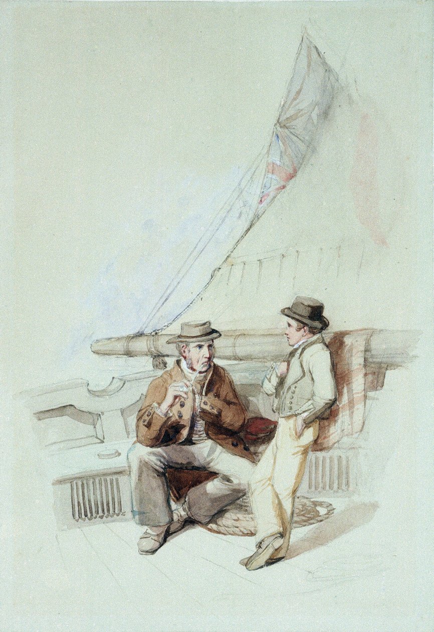 Bramble und Jack in einen französischen Hafen gebracht von George Clarkson Stanfield