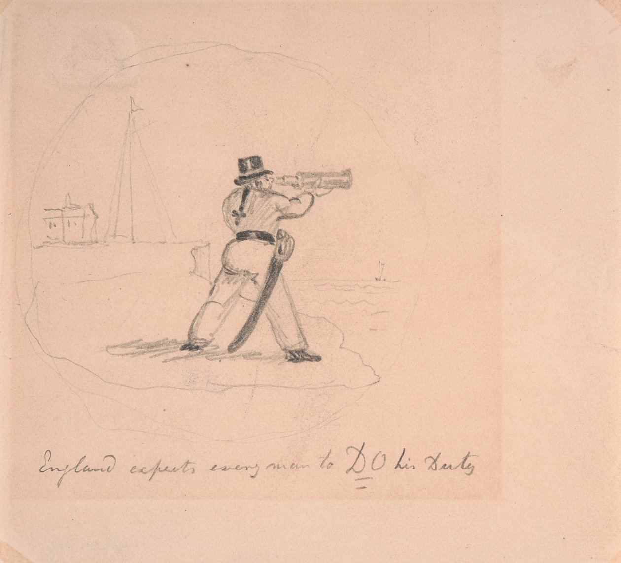 England erwartet, dass jeder Mann seine Pflicht tut von George Cruikshank