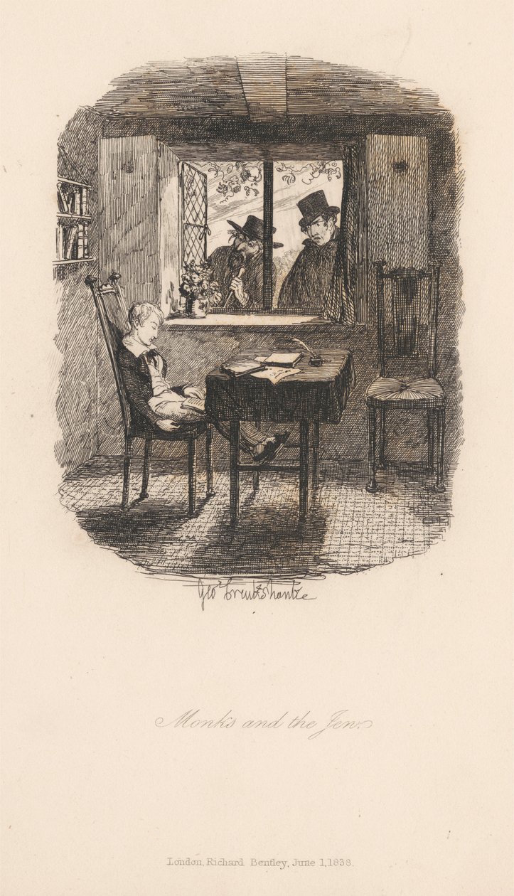 Mönche und der Jude von George Cruikshank