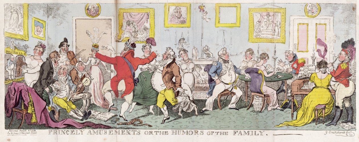 Fürstliche Vergnügungen oder Die Launen der Familie von George Cruikshank