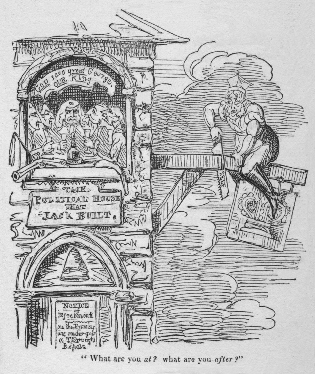Was machst du, was hast du vor, um 1820 von George Cruikshank