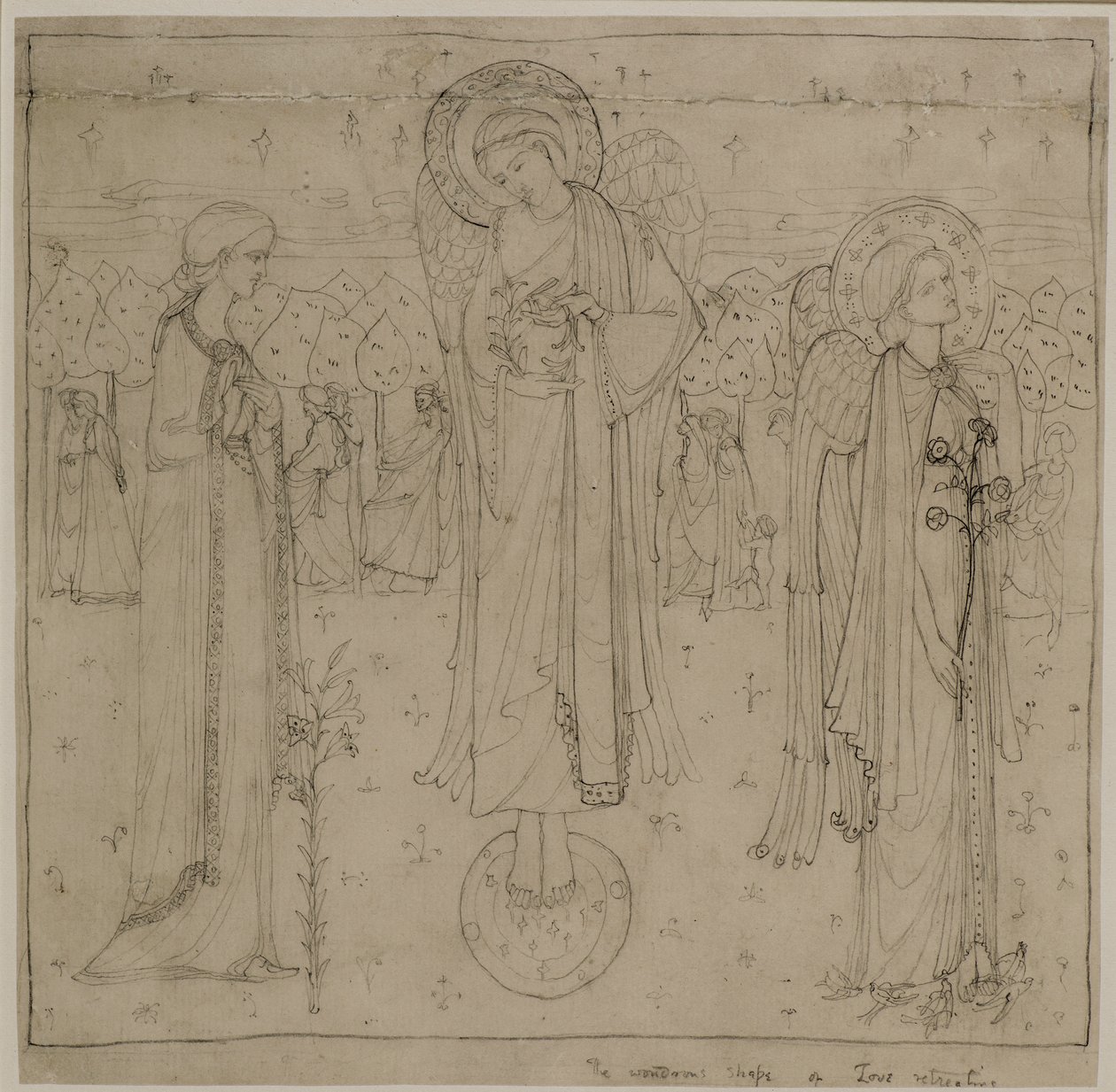 Die wunderbare Gestalt der Liebe, die sich zurückzieht, ca. 1898-1901 von George Dutch Davidson