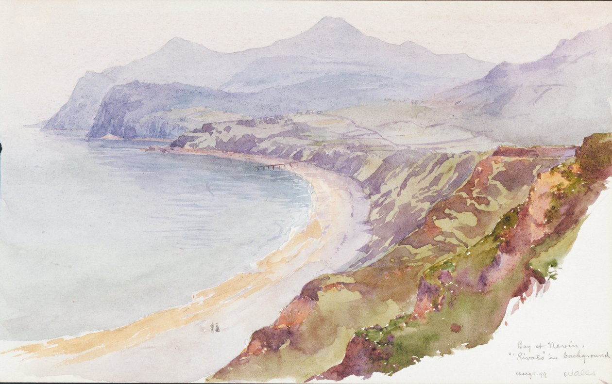 Bucht bei Nevin, Wales, 1899 von George Elbert Burr