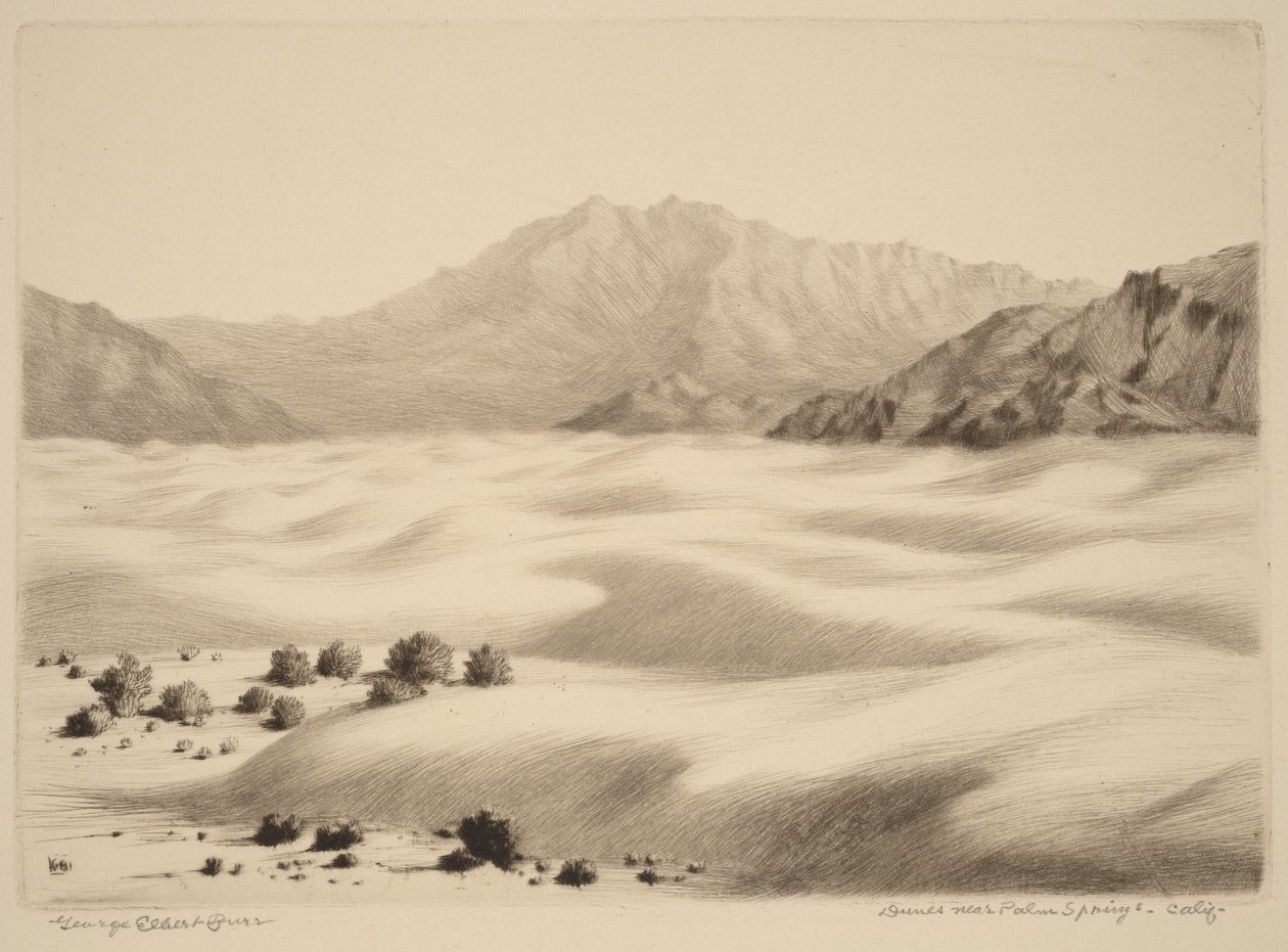 Dünen bei Palm Springs, Kalifornien (Nr. 2) von George Elbert Burr