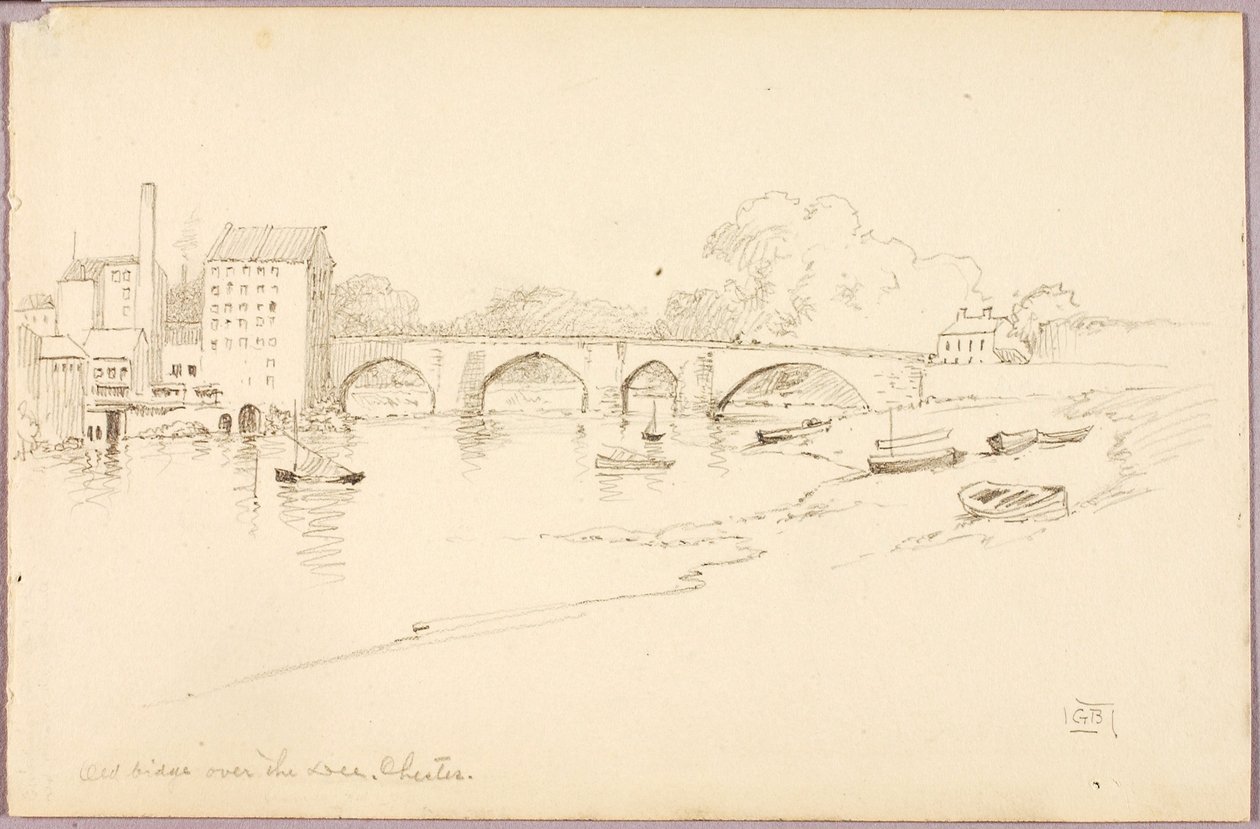 Alte Brücke über den Dee, Chester von George Elbert Burr