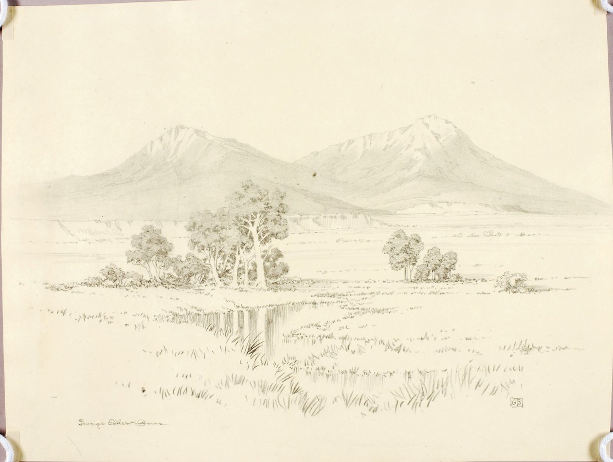 Ohne Titel (Transferzeichnung für Spanish Peaks [Nr. 2]) von George Elbert Burr