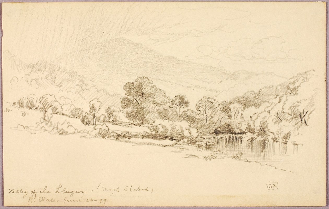 Tal des Llugwy (Moel Siabod), Nordwales von George Elbert Burr
