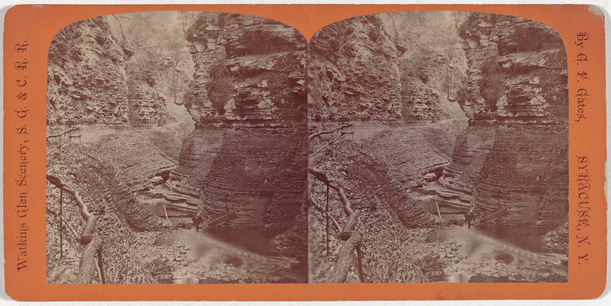 Watkins Glen Landschaft, Spiral Gorge von George F. Gates