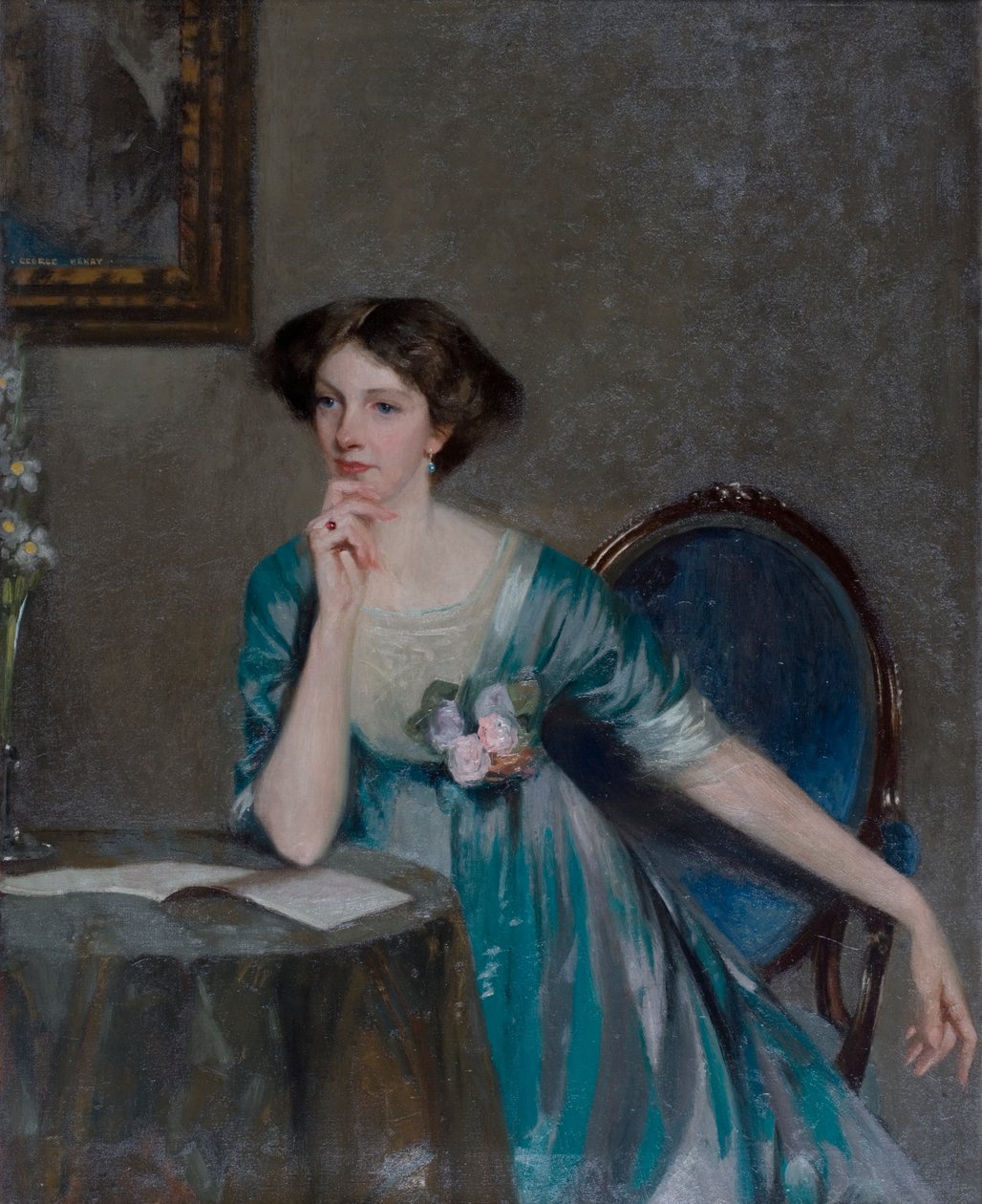 Porträt von Lady Margaret Sackville, ca. 1910 von George F. Henry
