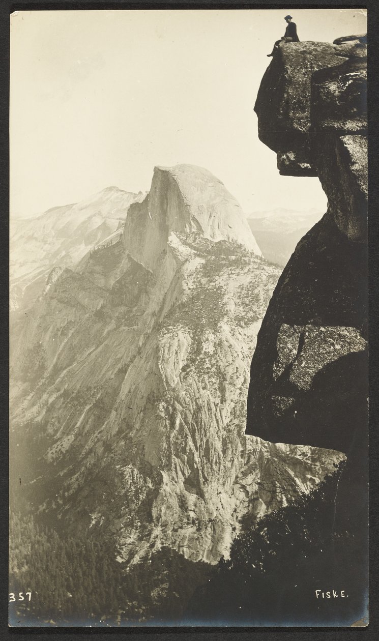 Glacier Point (3200 Fuß) und Half Dome (5000 Fuß) von George Fiske
