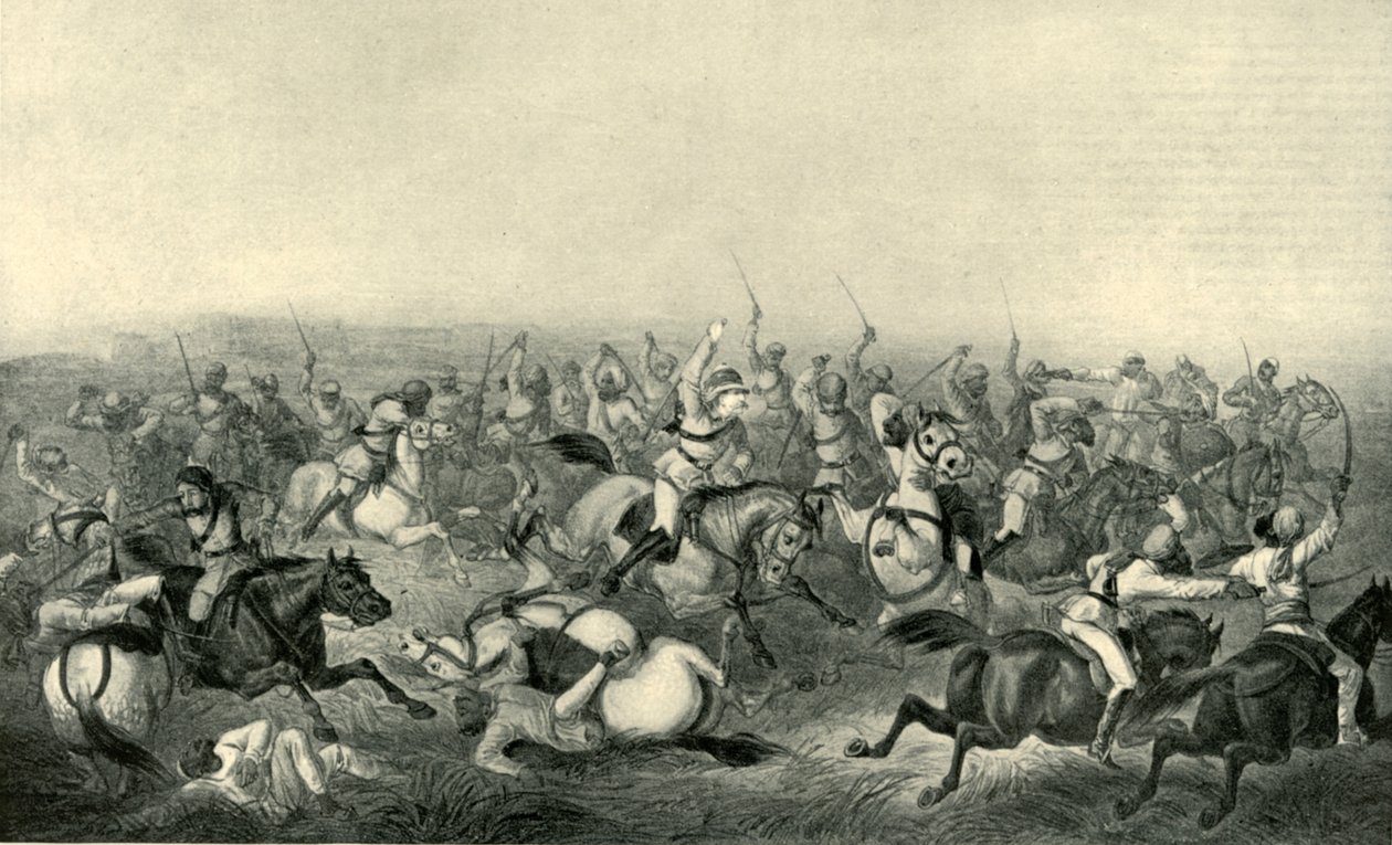 Angriff von Hodsons Horse bei Rhotuck von George Francklin Atkinson