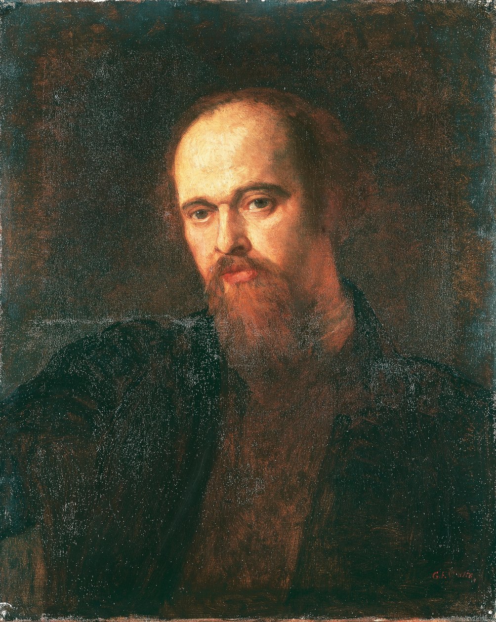 Porträt des Malers Dante Gabriel Rossetti von George Frederic Watts