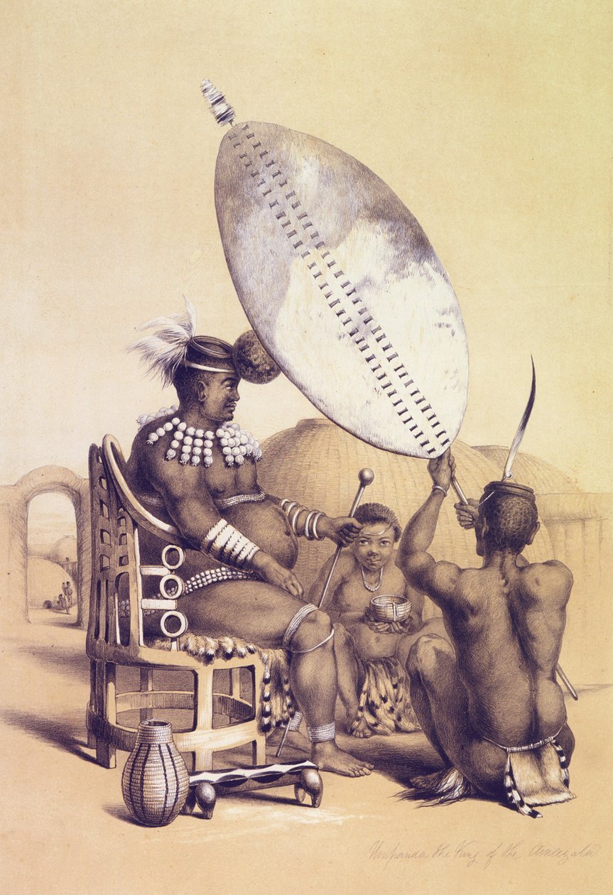 Umpanda, der König der Amazulu, 1849 von George French Angas