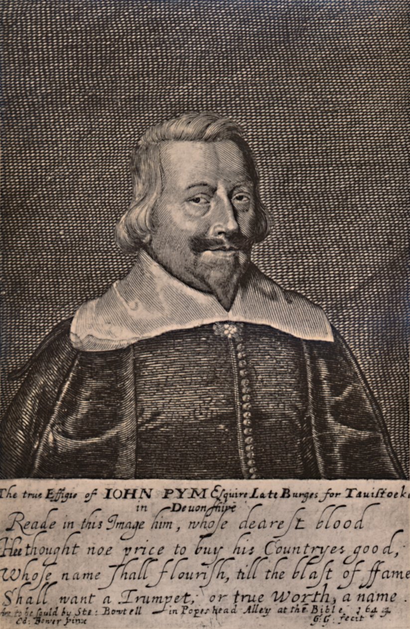 John Pym, englischer Parlamentarier, ca. 1644 von George Glover