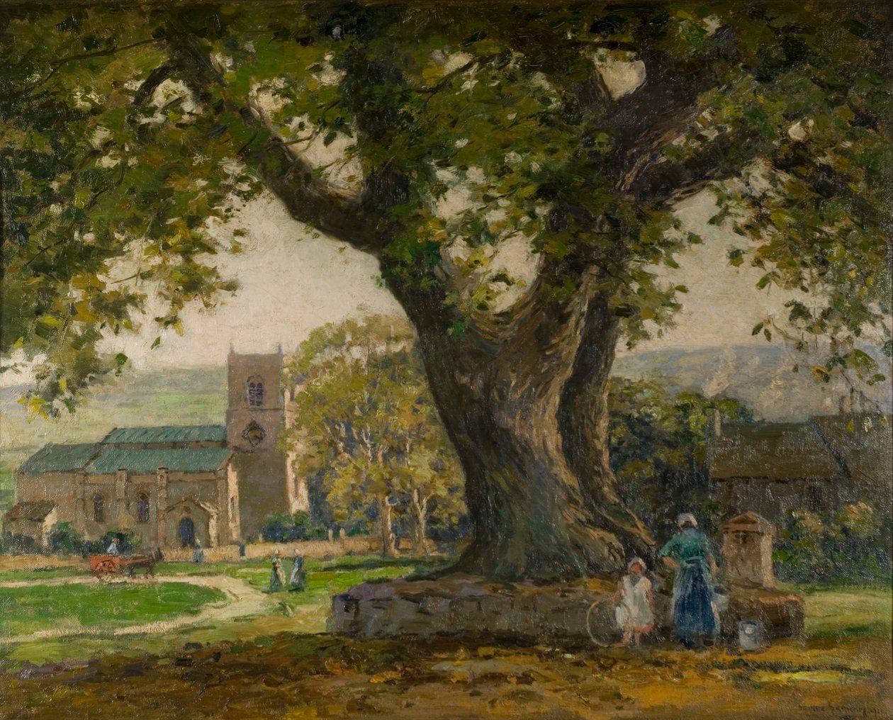 Wensley Village, Yorkshire von George Graham