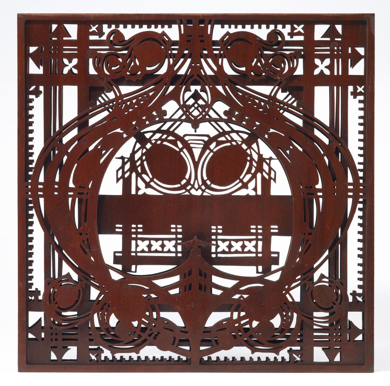 Ornamentale Tafel, aus der Damenlounge und Schreibzimmer, Schlesinger und Mayer Gebäude, Chicago, Illinois von George Grant & Sullivan Louis Henry (1856 1924) Elmslie
